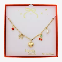 Bijoux Bar Delicates Gold Tone Womens 16 Inch Chain Necklace