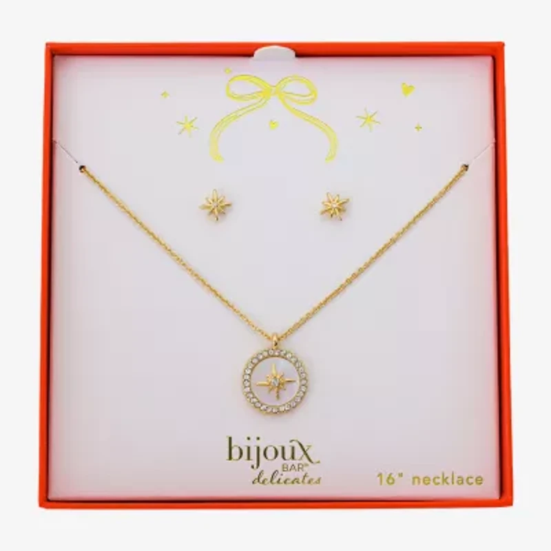 Bijoux Bar Delicates Gold Tone Womens 16 Inch Cable Chain Necklace