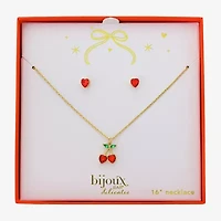Bijoux Bar Delicates Gold Tone Womens 16 Inch Cable Chain Necklace