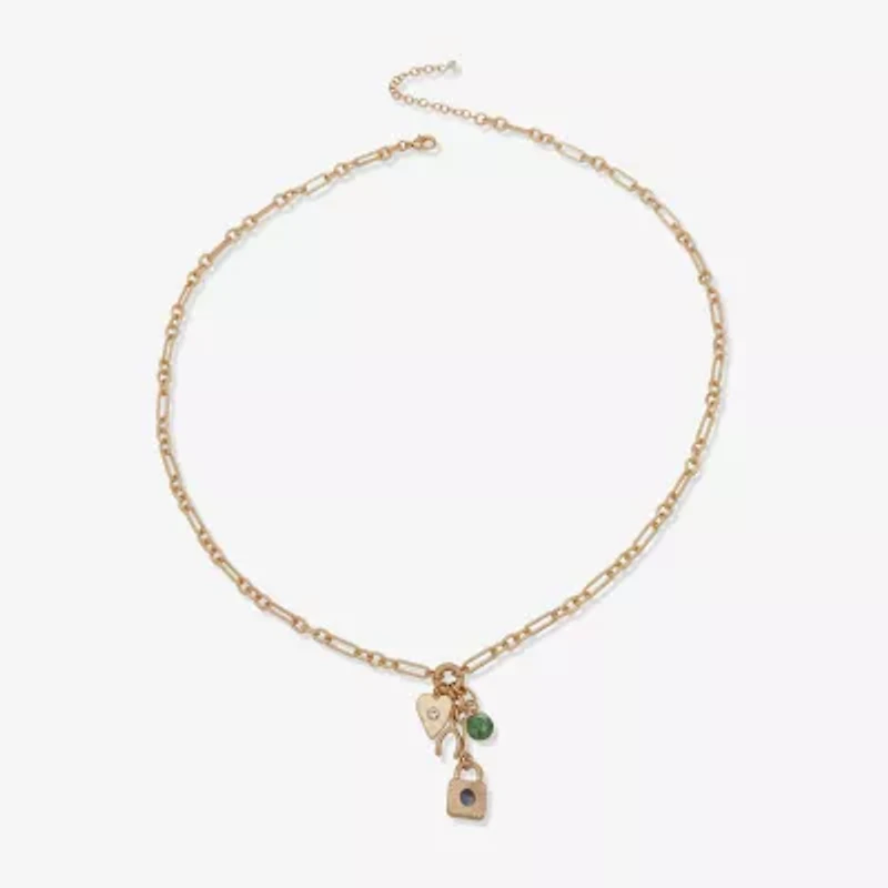 a.n.a Gold Tone Womens 30 Inch Strand Necklace