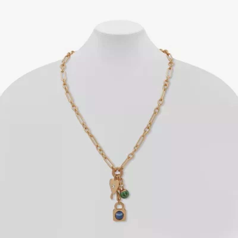 a.n.a Gold Tone Womens 30 Inch Strand Necklace