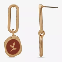 a.n.a Gold Tone Womens Drop Earrings
