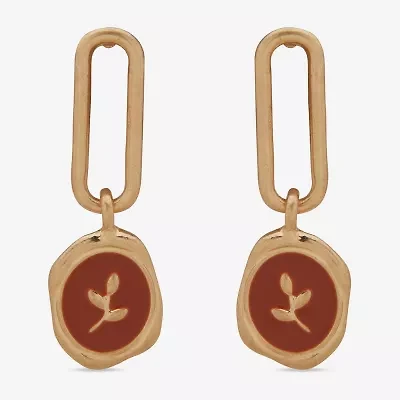 a.n.a Gold Tone Womens Drop Earrings