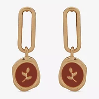 a.n.a Gold Tone Womens Drop Earrings