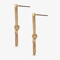 a.n.a Gold Tone Womens Drop Earrings