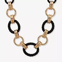Worthington Gold Tone Womens 18 Inch Collar Necklace