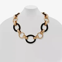 Worthington Gold Tone Womens 18 Inch Collar Necklace