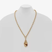 Worthington Gold Tone Womens 34 Inch Pendant Necklace