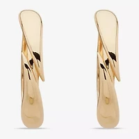 Worthington Gold Tone Womens 58.4mm Hoop Earrings