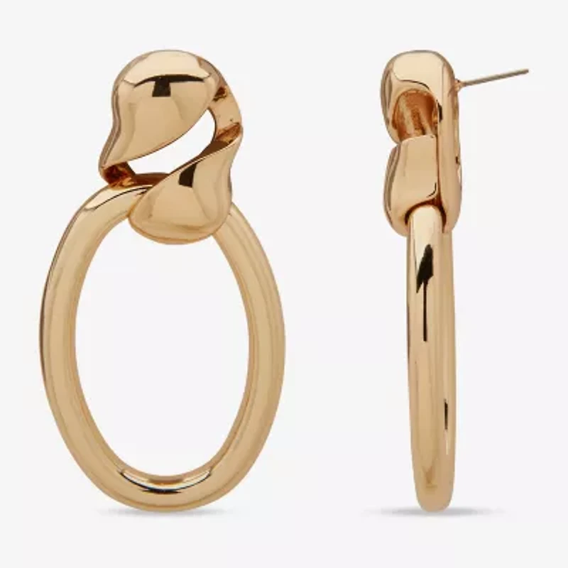 Worthington Gold Tone Womens Drop Earrings