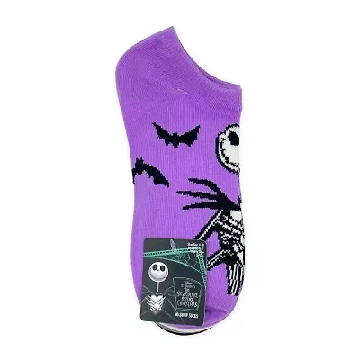 Womens Multi-Pack 5 Pair Nightmare Before Christmas No Show Socks