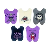 Womens Multi-Pack 5 Pair Nightmare Before Christmas No Show Socks
