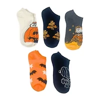 Womens Multi-Pack 5 Pair Peanuts No Show Socks