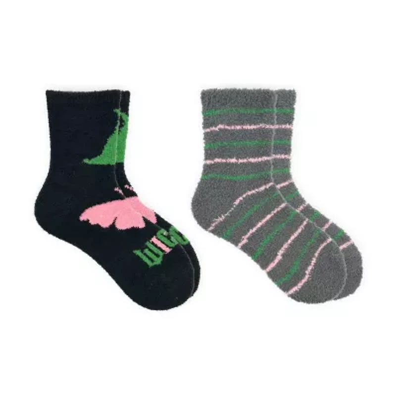 Wicked Cozy Womens 2 Pair Crew Socks