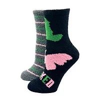 Wicked Cozy Womens 2 Pair Crew Socks