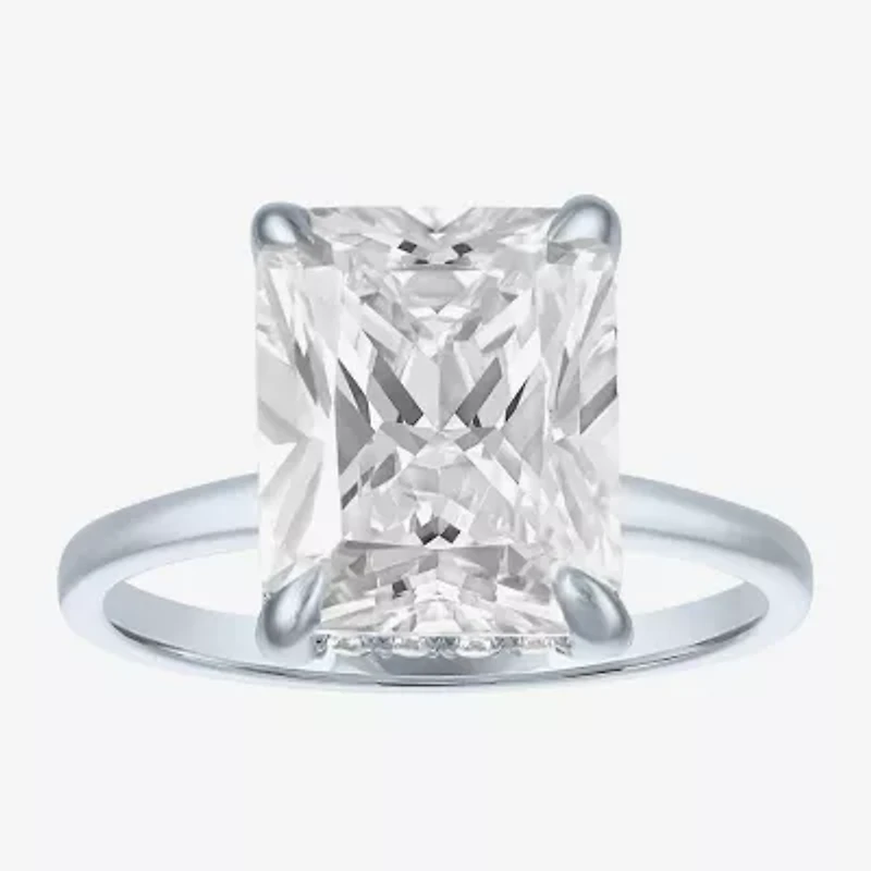 Signature By Modern Bride (E-F / Vs1-Vs2) Womens 4 1/7 Ct. T.W. Lab Grown White Diamond 14K Gold Solitaire Engagement Ring