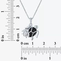 Turtles (Gh/Si2 I1) Womens 1/10 CT. T.W. Lab Grown Diamond Sterling Silver 18 Inch Pendant Necklace