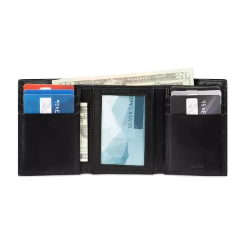 Stafford Mens Personalized RFID Blocking Trifold Wallet