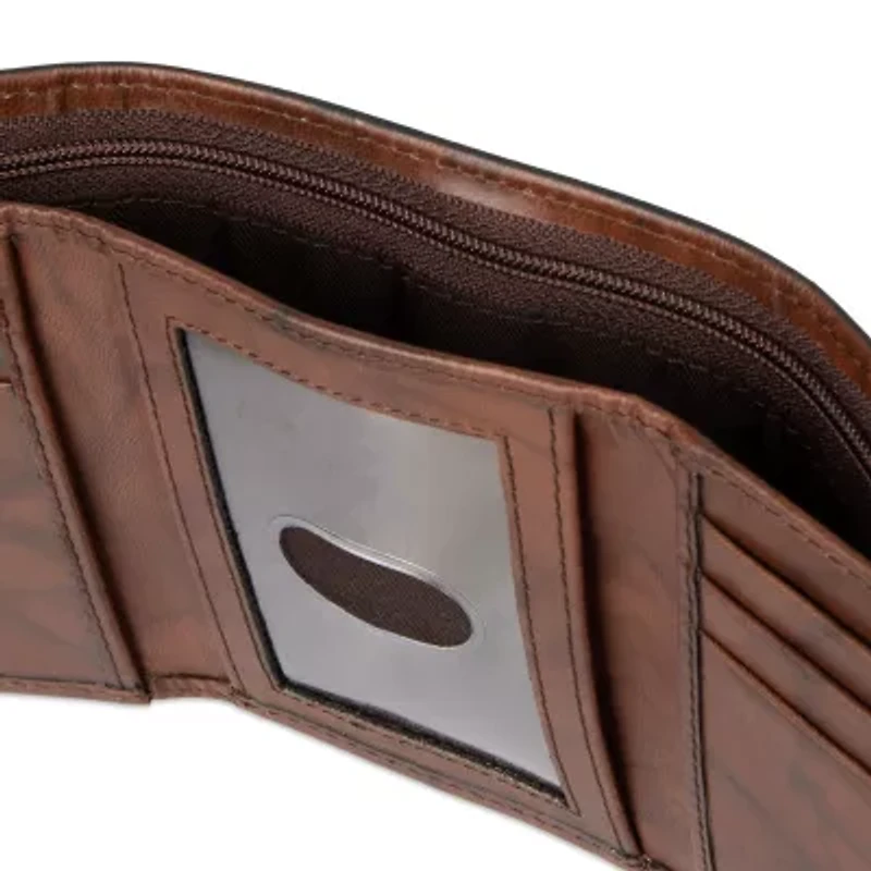 Stafford Mens Personalized Rfid Blocking Trifold Wallet