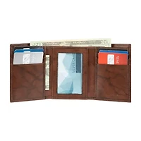 Stafford Mens Personalized Rfid Blocking Trifold Wallet