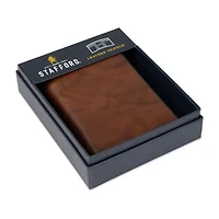 Stafford Mens Personalized Rfid Blocking Trifold Wallet