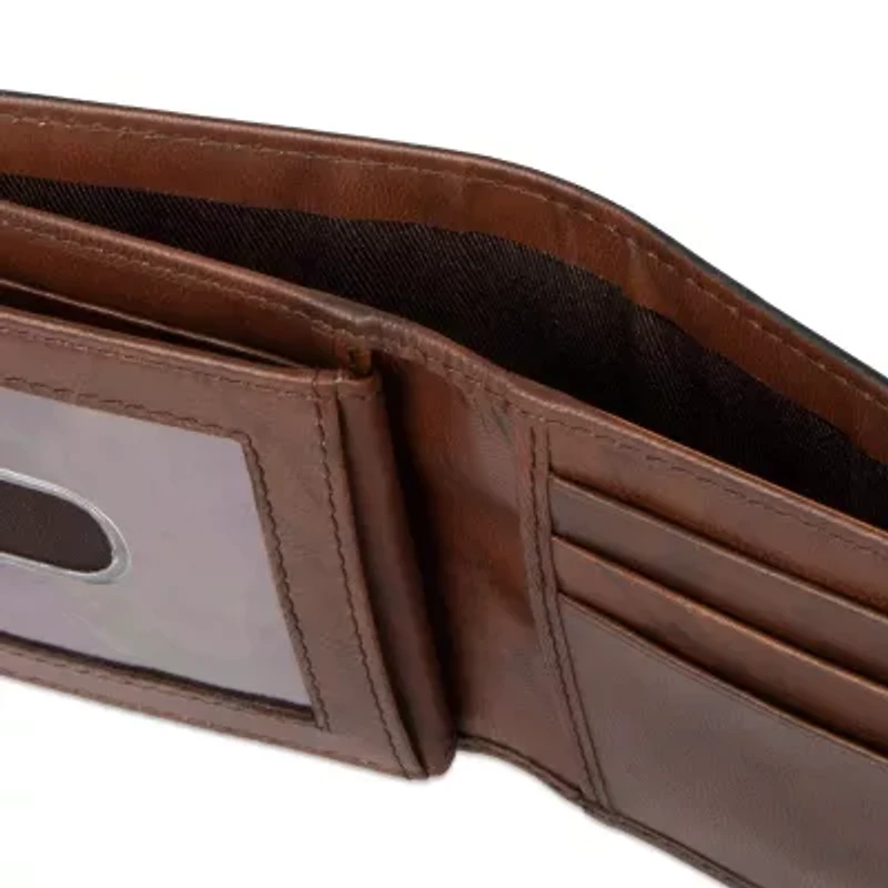 Stafford Mens Extra Capacity Personalized RFID Blocking Bifold Wallet