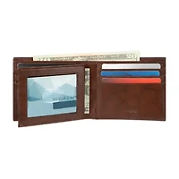 Stafford Mens Extra Capacity Personalized RFID Blocking Bifold Wallet