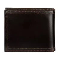 Stafford Distressed Mens Personalized RFID Blocking Bifold Wallet