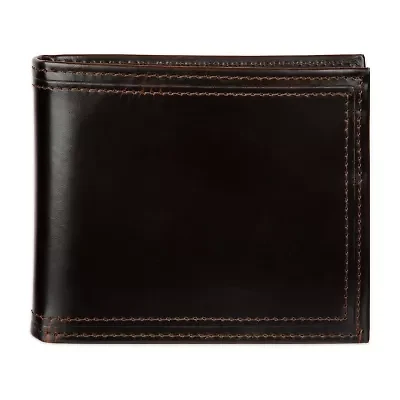 Stafford Distressed Mens Personalized RFID Blocking Bifold Wallet