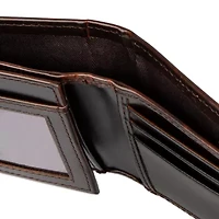 Stafford Distressed Mens Personalized RFID Blocking Bifold Wallet