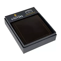 Stafford Distressed Mens Personalized RFID Blocking Bifold Wallet