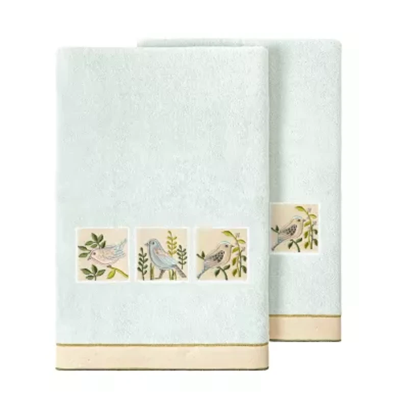 Linum Home Textiles Belinda 2-pc. Embellished Animal Bath Towel