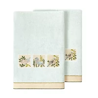 Linum Home Textiles Belinda 2-pc. Embellished Animal Bath Towel