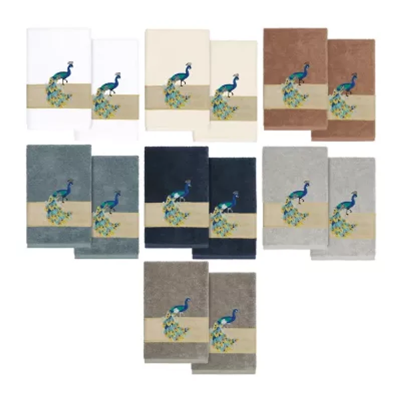Linum Home Textiles Penelope 2-pc. Embellished Hand Towel