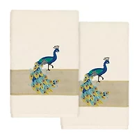 Linum Home Textiles Penelope 2-pc. Embellished Hand Towel