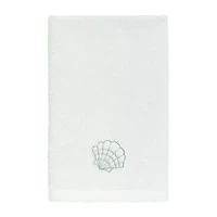 Linum Home Textiles Shell Row 2-pc. Embellished Fingertip Towel