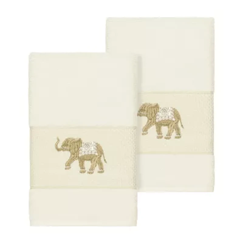 Linum Home Textiles Quinn 2-pc. Embellished Hand Towel
