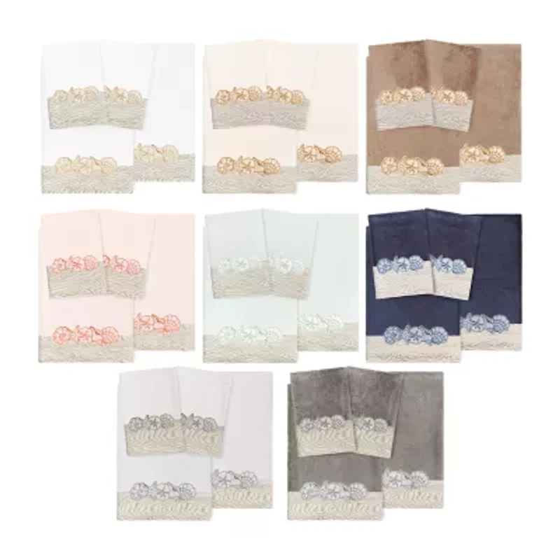 Linum Home Textiles Shell Row 4-pc. Bath Towel Set