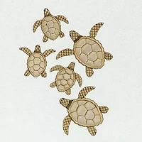 Linum Home Textiles Tortuga 2-pc. Embellished Animal Bath Towel