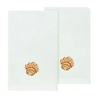 Linum Home Textiles Aaron 2-pc. Embellished Fingertip Towel