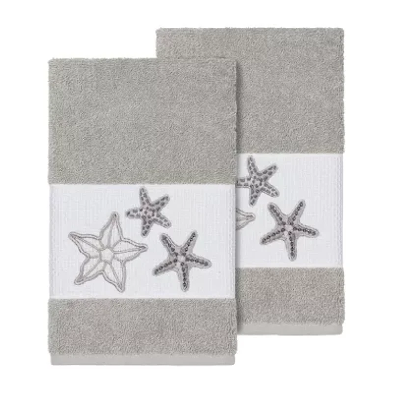 Linum Home Textiles Lydia 2-pc. Embellished Hand Towel