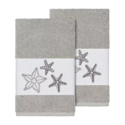 Linum Home Textiles Lydia 2-pc. Embellished Hand Towel