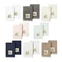 Linum Home Textiles Belinda 2-pc. Embellished Fingertip Towel