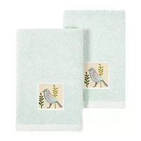 Linum Home Textiles Belinda 2-pc. Embellished Fingertip Towel