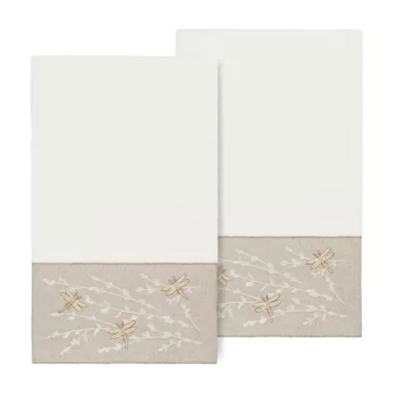 Linum Home Textiles Braelyn 2-pc. Embellished Animal Bath Towel