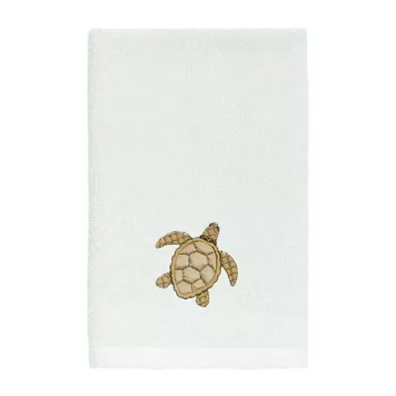 Linum Home Textiles Tortuga 2-pc. Embellished Fingertip Towel