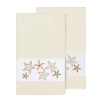 Linum Home Textiles Lydia 2-pc. Embellished Bath Towel
