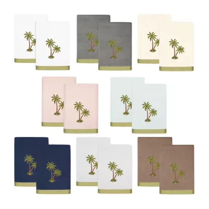 Linum Home Textiles Palmera 2-pc. Embellished Bath Towel