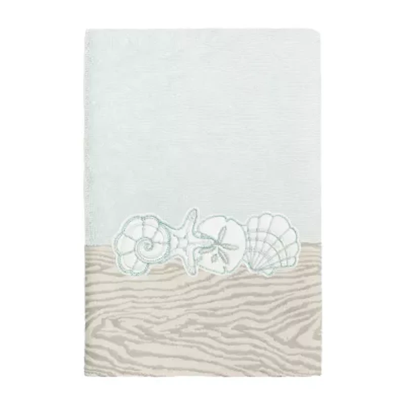 Linum Home Textiles Shell Row 2-pc. Embellished Hand Towel