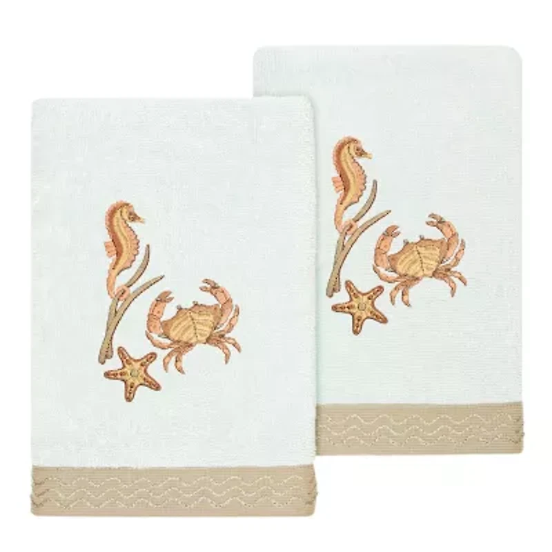 Linum Home Textiles Aaron 2-pc. Embellished Hand Towel